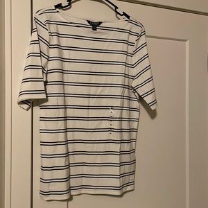 Ralph Lauren Boat Neck Elbow Sleeve Top